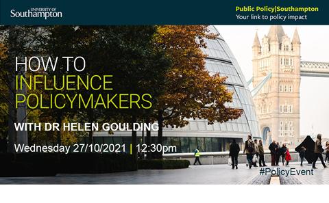 How to influence policymakers